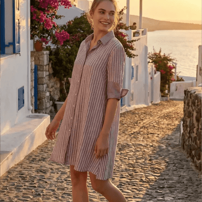 Lenen Shirt Dress